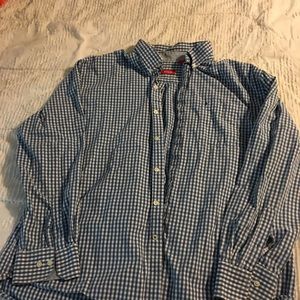 Men’s Izod button up long sleeve shirt